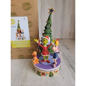 Jim shore 6008885 NEW rotator Grinch tree whoville Max enesco